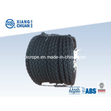 Corde d&#39;amarrage en nylon noir 8 brins